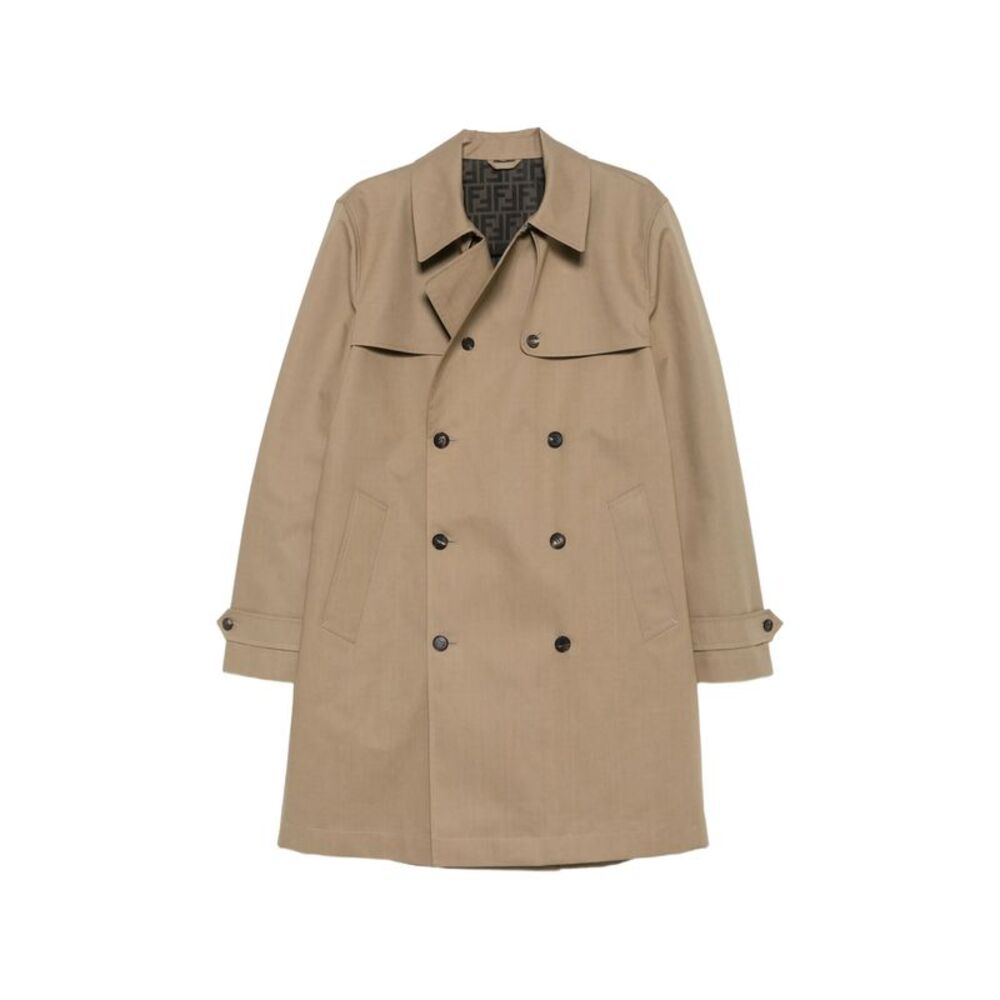 Fendi Neutrals Coats - Trench Coats Men